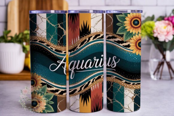 Aquarius Zodiac Glitter 20oz Tumbler Review