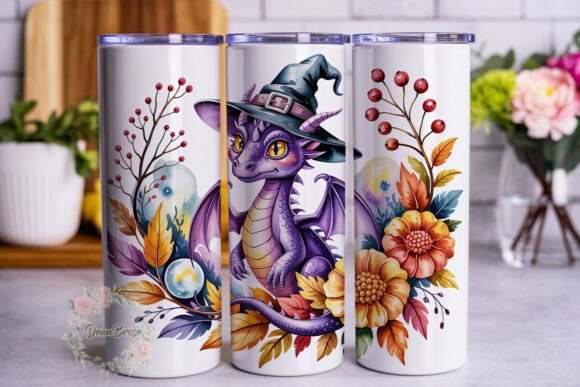 Autumn Dragon Witch 20oz Tumbler Wrap Review
