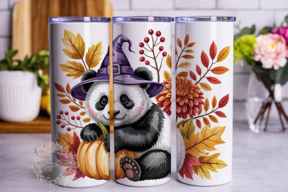 Autumn Panda Witch 20oz Tumbler Wrap Review