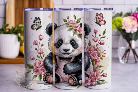 Baby Panda Floral 20oz Tumbler Wrap Review