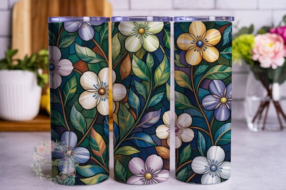 Botanical Stained Glass Tumbler Design Review