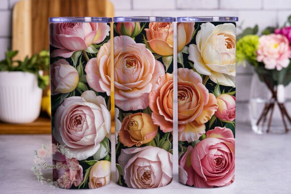 Elegant Peach Roses 20oz Tumbler Wrap Review
