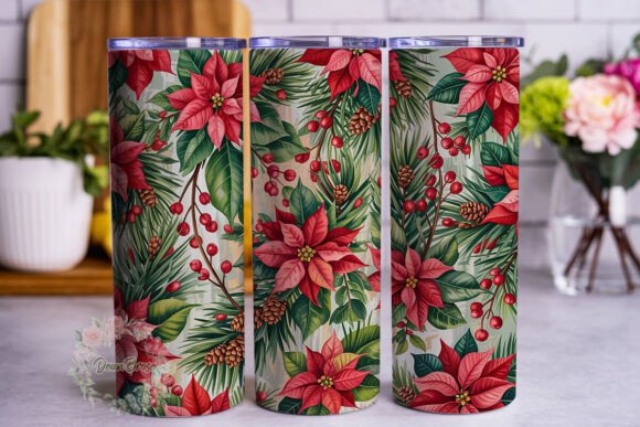 Festive Floral Grunge Tumbler Wrap PNG Review
