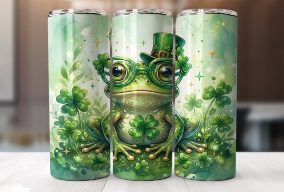 Frog St. Patrick s Day 20oz Tumbler Wrap