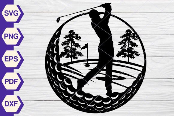 Golf SVG, Golfing SVG, Golfer SVG -EP375