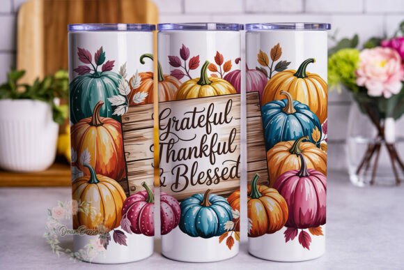 Grateful Thankful Pumpkins 20oz Wrap Review