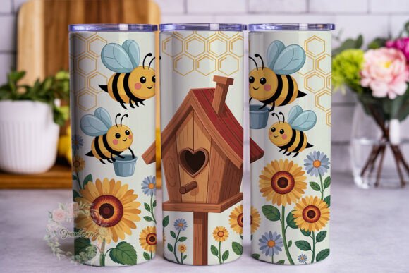 Honey Bee Sunflower Birdhouse Tumbler Review