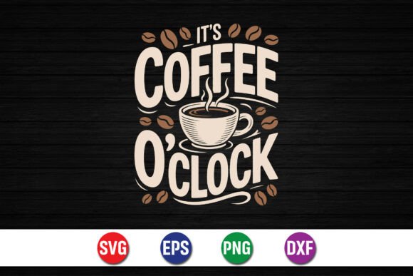 It's Coffee O'Clock SVG Review for Real Embroidery