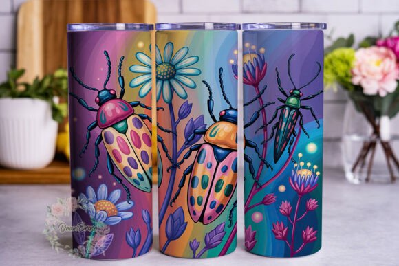 Magical Glowing Beetles 20oz Tumbler