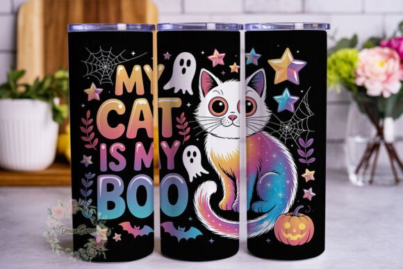 My Cat is My Boo Ghost Cat Tumbler Wrap Review
