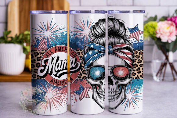 Patriotic Skull Mama Leopard Tumbler Review
