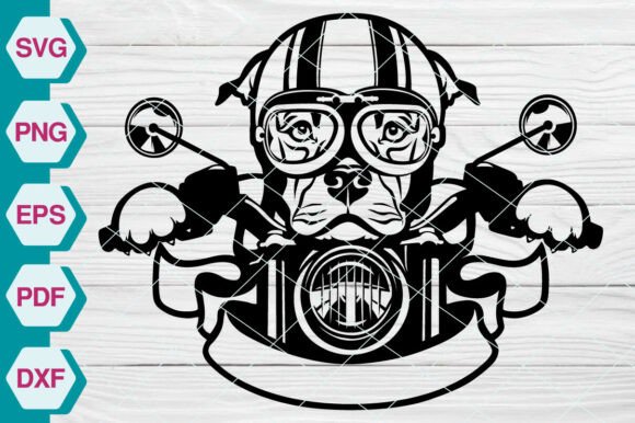 Pitbull with Motorcycle Rider SVG- EP427 Review