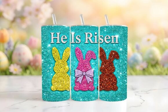 Rhinestone Easter Bunny Tumbler Wrap Png Review