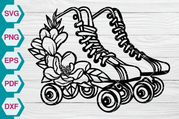 Roller Skate with Flower SVG EP431: A Designer's Review