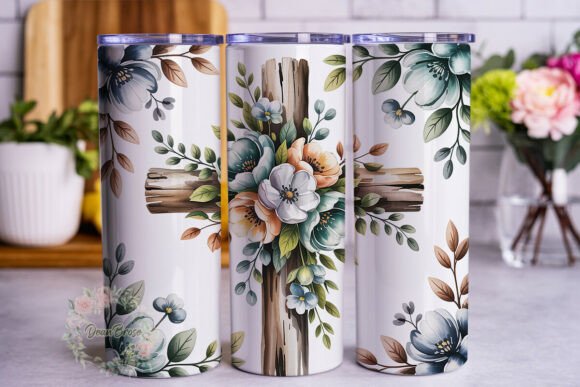 Rustic Cross Blue Flowers 20oz Tumbler Review