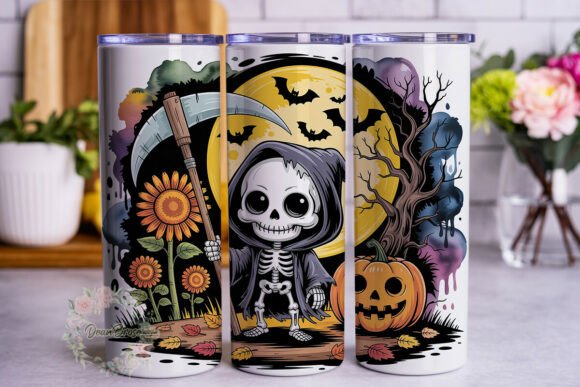 Spooky Harvest Skeleton 20oz Tumbler Review