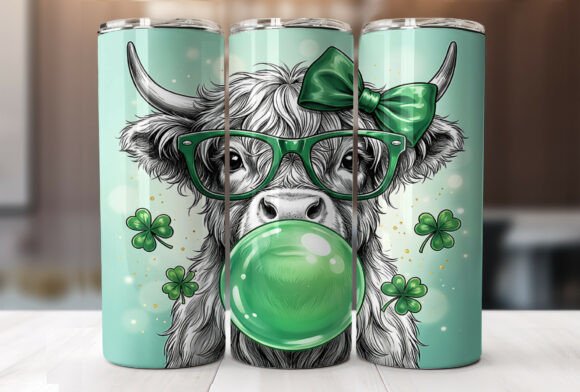 St Patricks Highland Cow Green Tumbler Review