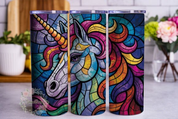 Stained Glass Unicorn Design Tumbler Review
