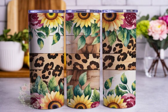 Sunflower Leopard Rustic 20oz Tumbler Review