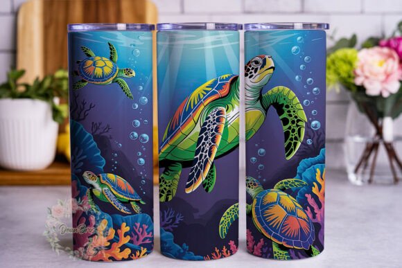 Vibrant Sea Turtle Ocean 20oz Wrap Review